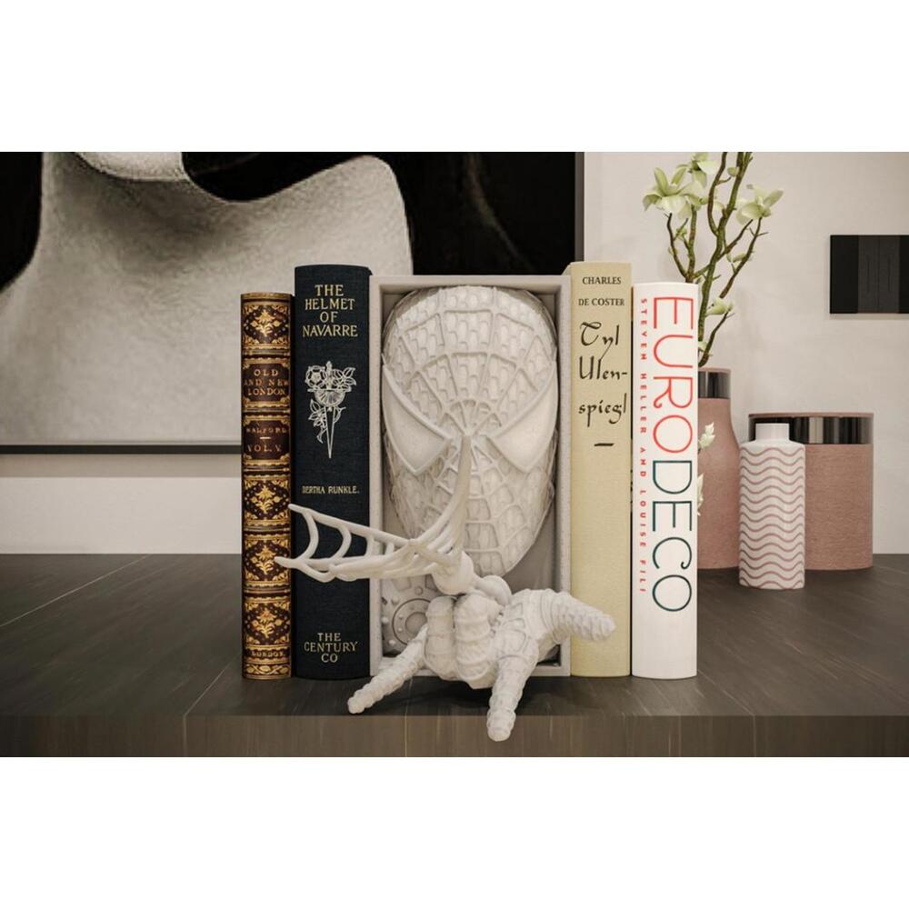 Spider-Man Inspired Book Nook - Web-Slinger Bookshelf Insert Wall Crawler Decor